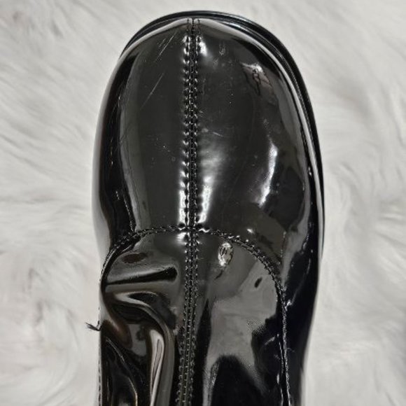 Steve Madden Ella Patent Stretchy PVC PU  Platform GO GO Dancer Boots 10 - Picture 3 of 6